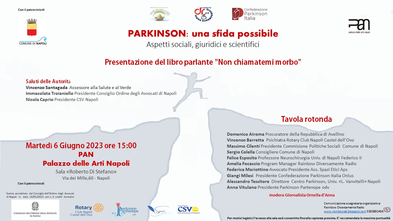“Non chiamatemi morbo”: a Napoli una Tavola Rotonda sulle tematiche del Parkinson